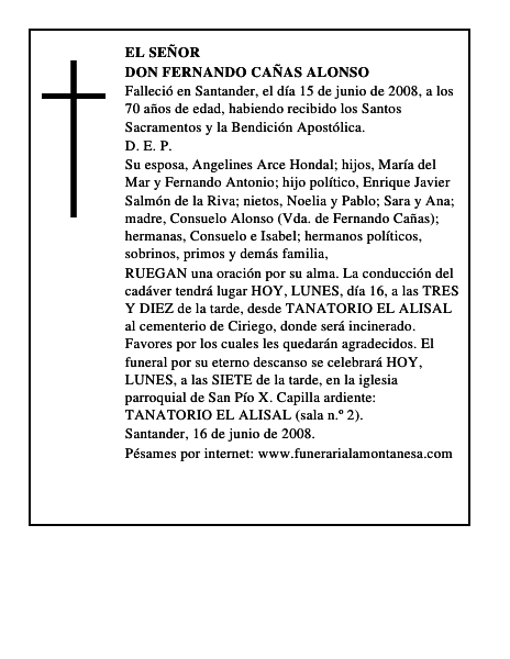 DON FERNANDO CAÑAS ALONSO