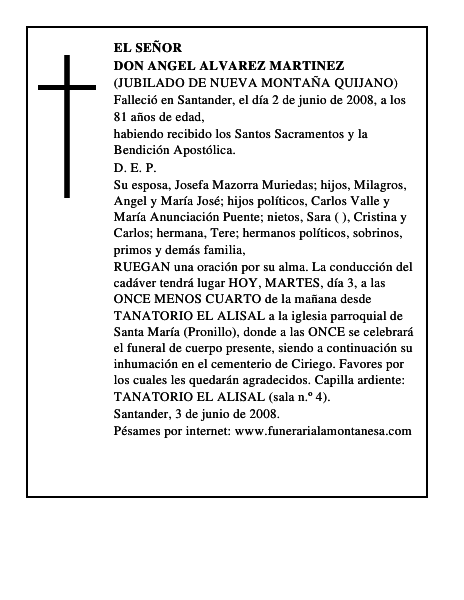 DON ANGEL ALVAREZ MARTINEZ