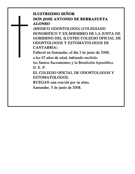 DON JOSE ANTONIO DE BERRAZUETA ALONSO