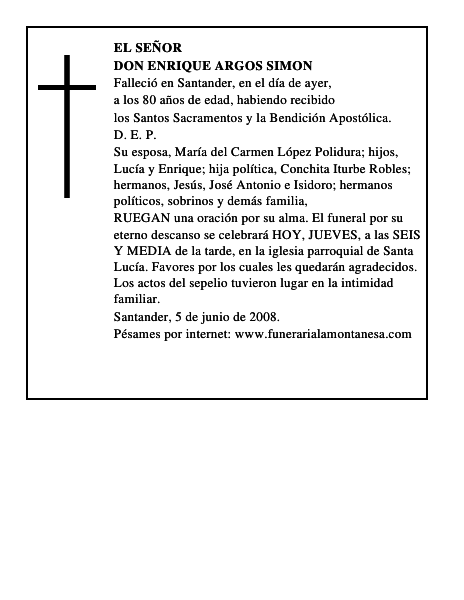 DON ENRIQUE ARGOS SIMON
