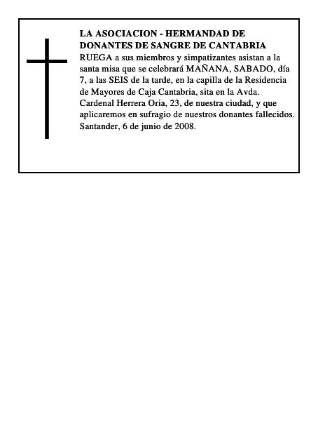 LA ASOCIACION - HERMANDAD DE DONANTES DE SANGRE DE CANTABRIA