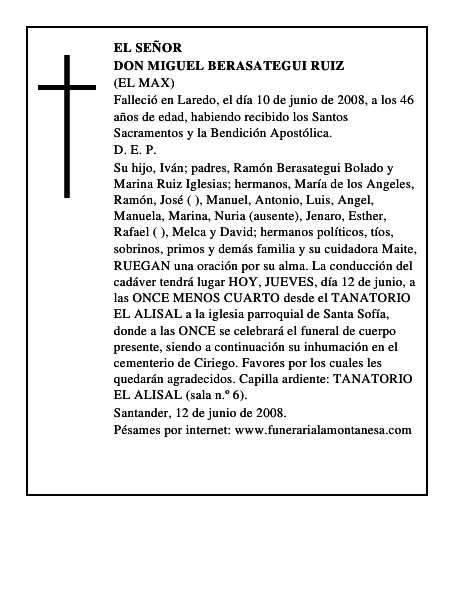 DON MIGUEL BERASATEGUI RUIZ