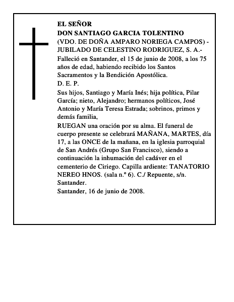 DON SANTIAGO GARCIA TOLENTINO