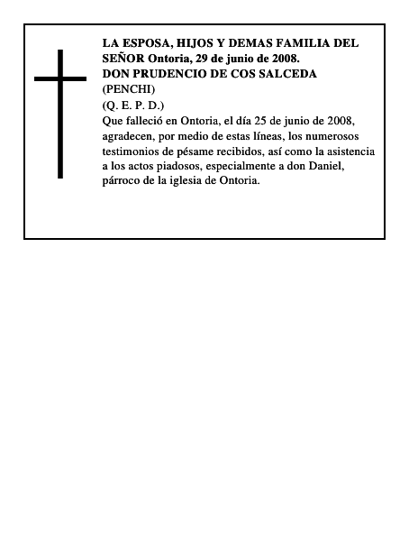 DON PRUDENCIO DE COS SALCEDA
