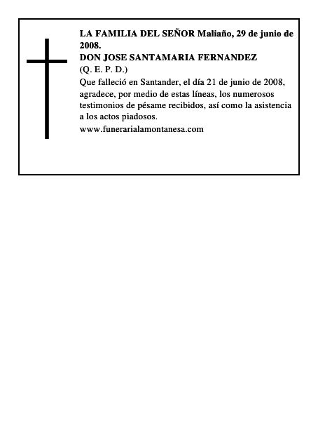DON JOSE SANTAMARIA FERNANDEZ