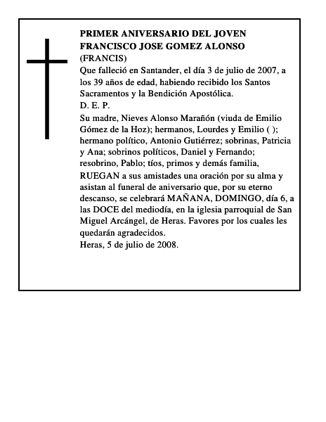 FRANCISCO JOSE GOMEZ ALONSO