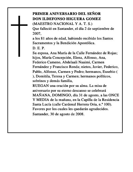 DON ILDEFONSO HIGUERA GOMEZ