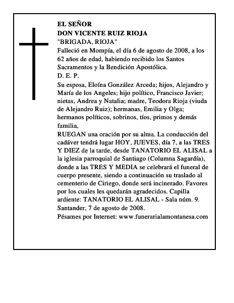 DON VICENTE RUIZ RIOJA