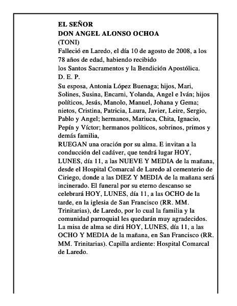 DON ANGEL ALONSO OCHOA