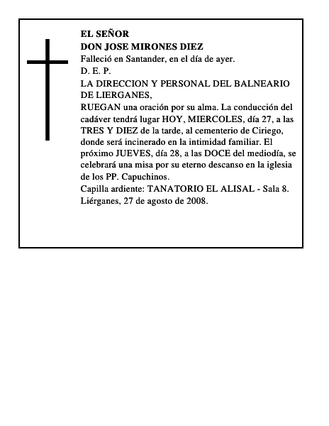 DON JOSE MIRONES DIEZ