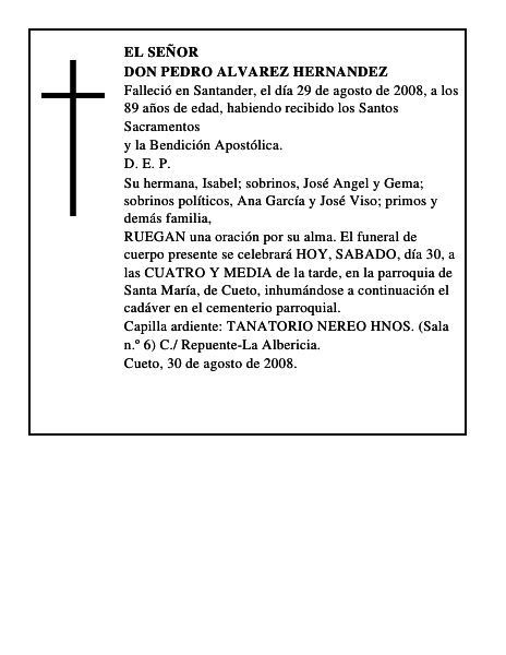 DON PEDRO ALVAREZ HERNANDEZ