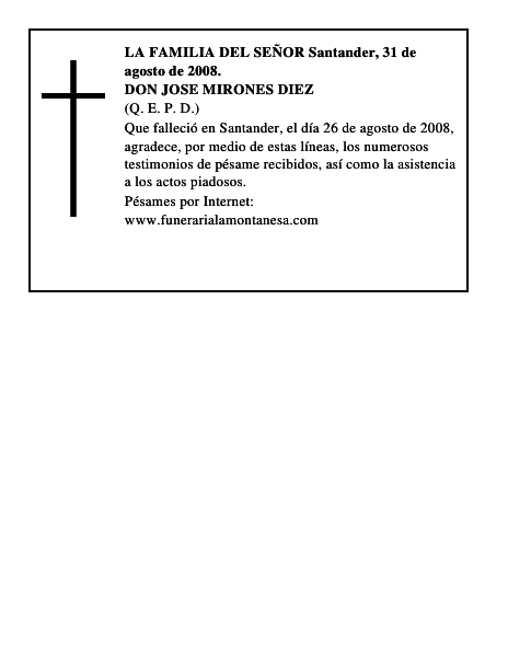 DON JOSE MIRONES DIEZ