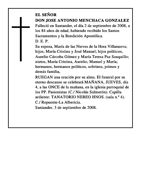 DON JOSE ANTONIO MENCHACA GONZALEZ