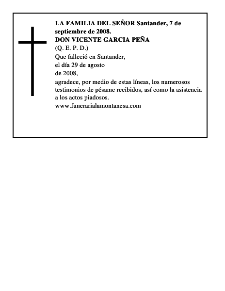 DON VICENTE GARCIA PEÑA