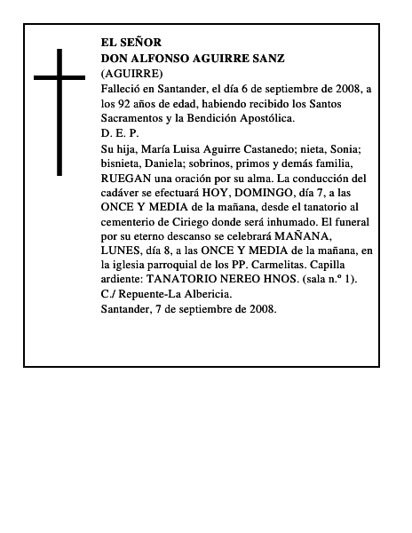 DON ALFONSO AGUIRRE SANZ
