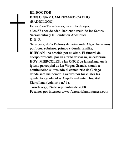 DON CESAR CAMPUZANO CACHO