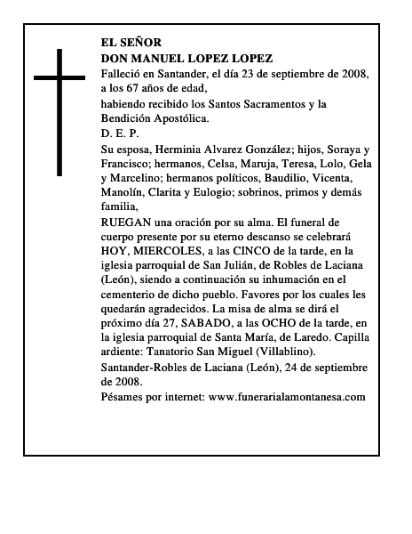 DON MANUEL LOPEZ LOPEZ