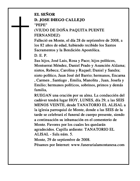 D. JOSE DIEGO CALLEJO