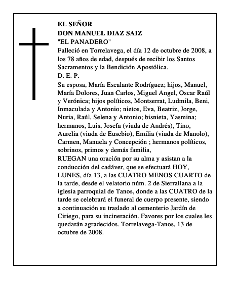DON MANUEL DIAZ SAIZ