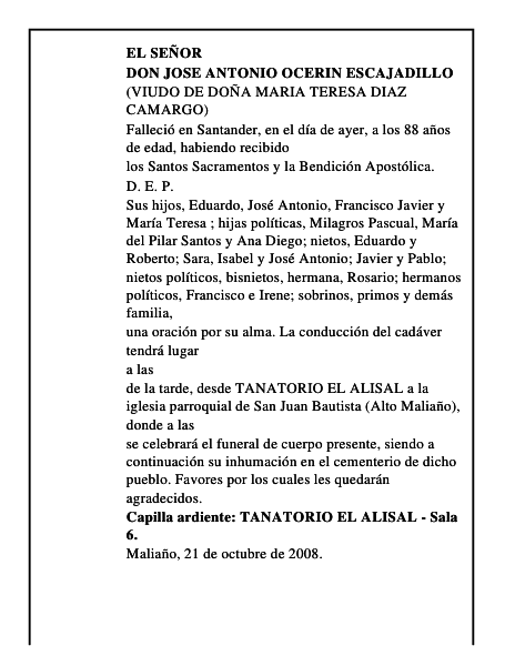 DON JOSE ANTONIO OCERIN ESCAJADILLO