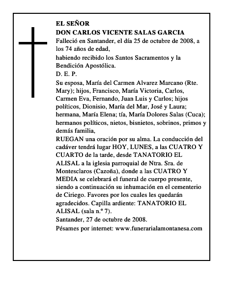 DON CARLOS VICENTE SALAS GARCIA