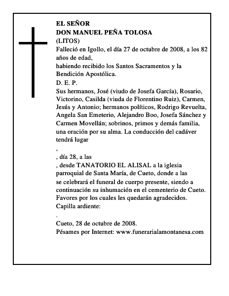 DON MANUEL PEÑA TOLOSA