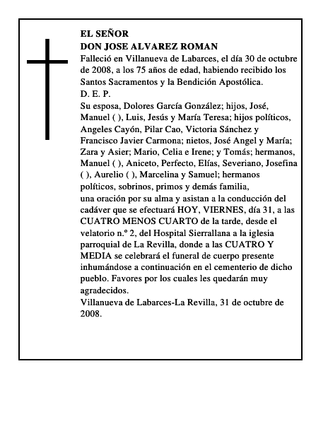 DON JOSE ALVAREZ ROMAN