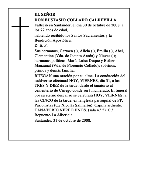 DON EUSTASIO COLLADO CALDEVILLA