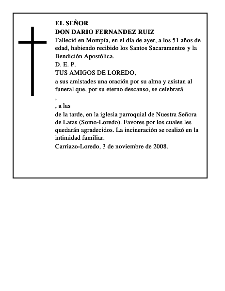 DON DARIO FERNANDEZ RUIZ