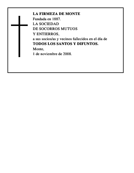 LA FIRMEZA DE MONTE