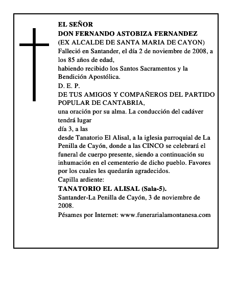 DON FERNANDO ASTOBIZA FERNANDEZ