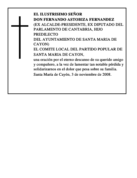 DON FERNANDO ASTOBIZA FERNANDEZ