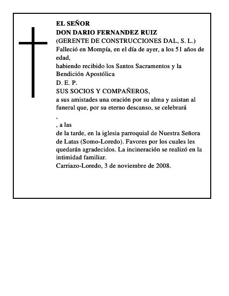 DON DARIO FERNANDEZ RUIZ