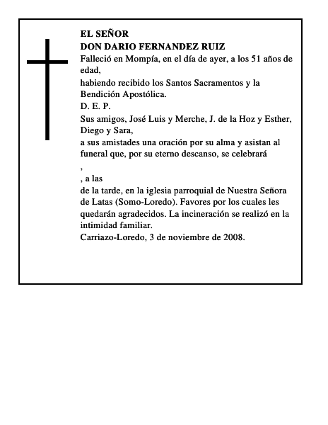 DON DARIO FERNANDEZ RUIZ
