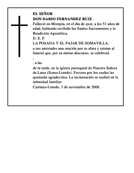 DON DARIO FERNANDEZ RUIZ