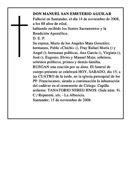 DON MANUEL SAN EMETERIO AGUILAR
