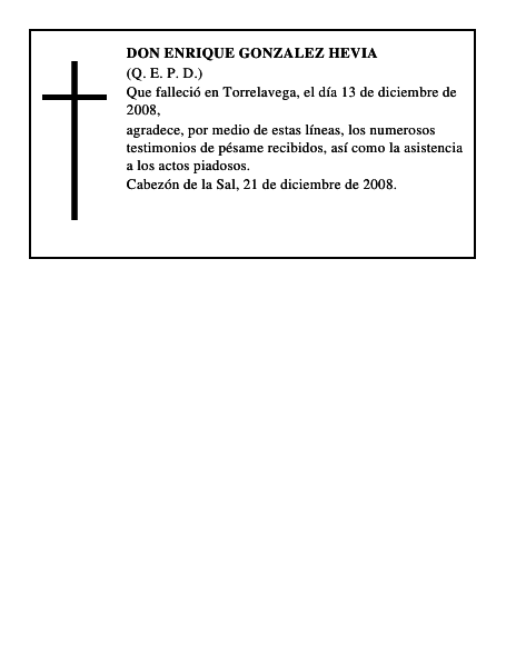 DON ENRIQUE GONZALEZ HEVIA