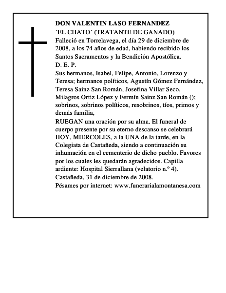 DON VALENTIN LASO FERNANDEZ