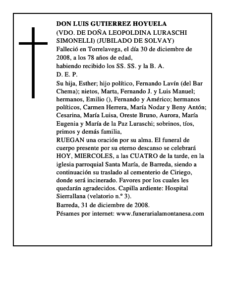 DON LUIS GUTIERREZ HOYUELA