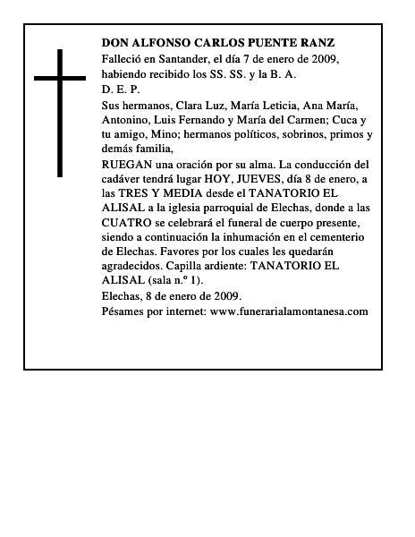 DON ALFONSO CARLOS PUENTE RANZ