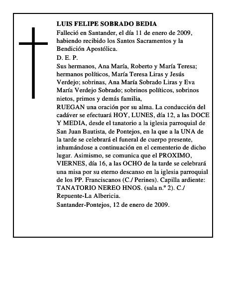 LUIS FELIPE SOBRADO BEDIA