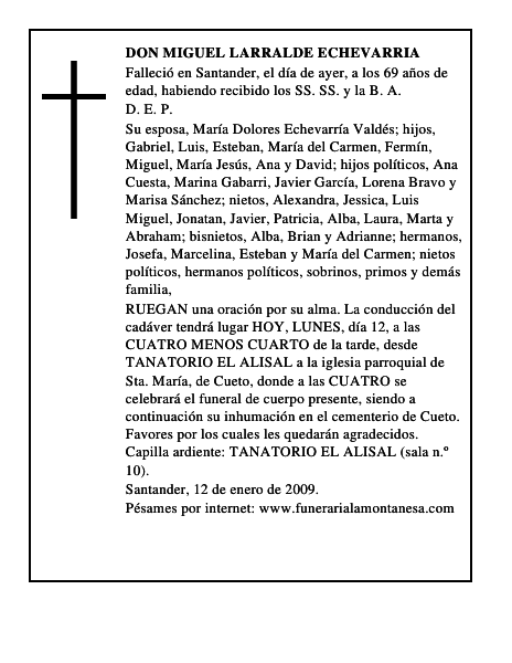 DON MIGUEL LARRALDE ECHEVARRIA