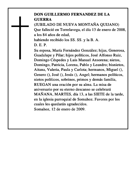 DON GUILLERMO FERNANDEZ DE LA GUERRA