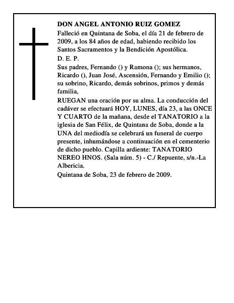 DON ANGEL ANTONIO RUIZ GOMEZ