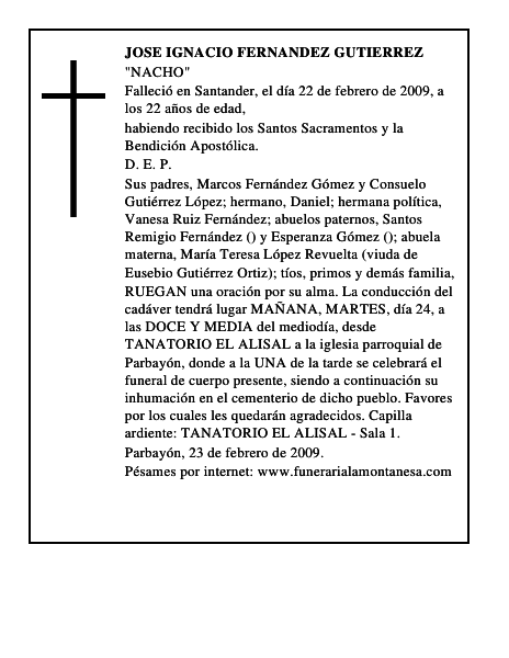 JOSE IGNACIO FERNANDEZ GUTIERREZ