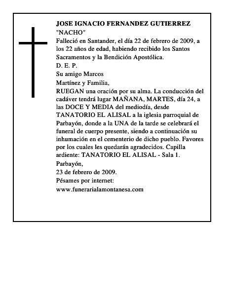 JOSE IGNACIO FERNANDEZ GUTIERREZ