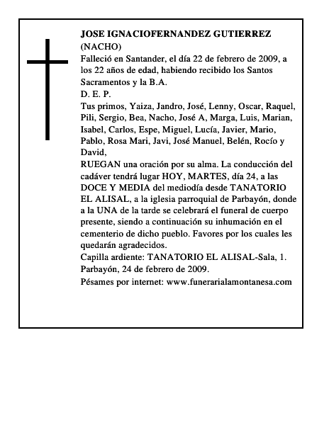 JOSE IGNACIOFERNANDEZ GUTIERREZ
