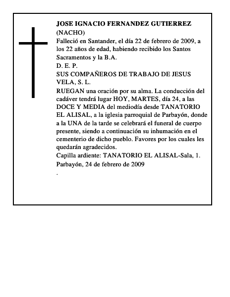 JOSE IGNACIO FERNANDEZ GUTIERREZ