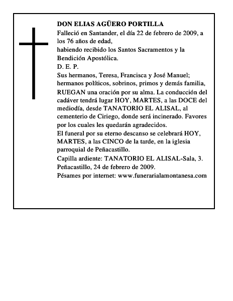 DON ELIAS AGÜERO PORTILLA
