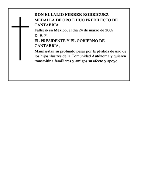 DON EULALIO FERRER RODRIGUEZ